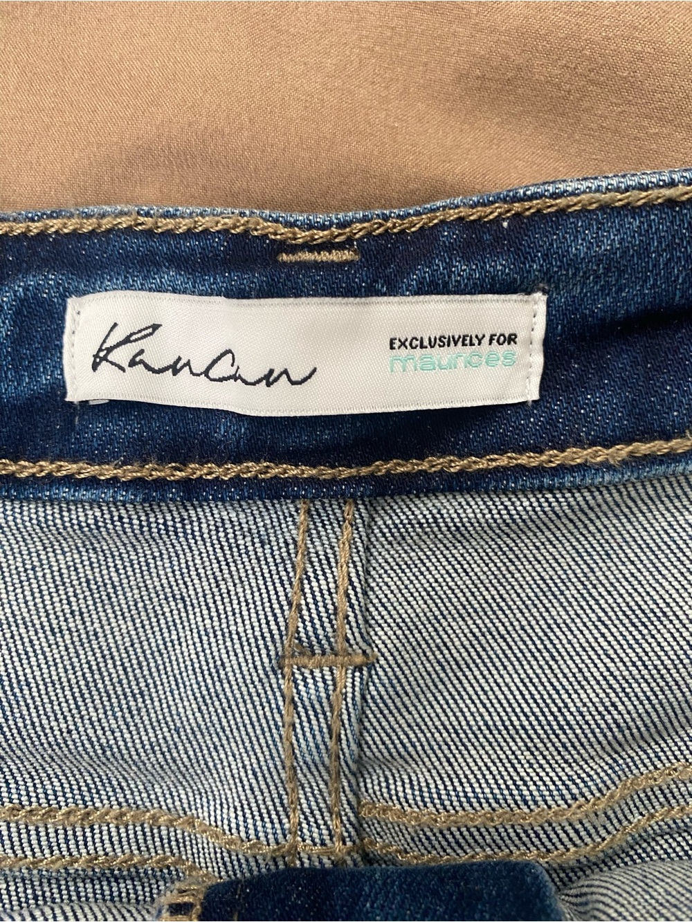 KanCan Dark Blue Distressed Denim Cutoff Shorts NWT - Picture 6 of 10
